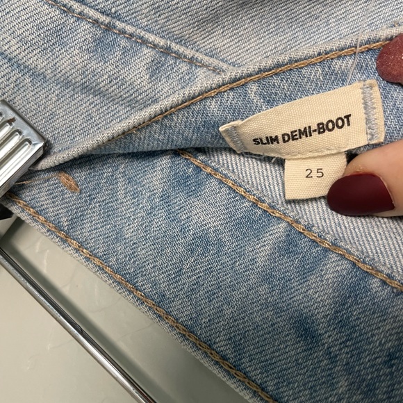 NWOT Madewell Slim Demi-Boot Jeans in Bellmeade Wash, size 25 - Picture 7 of 7